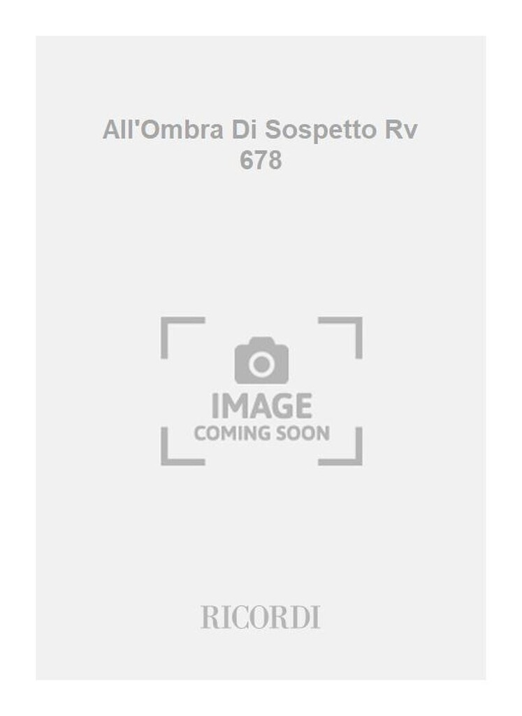 All'Ombra Di Sospetto Rv 678